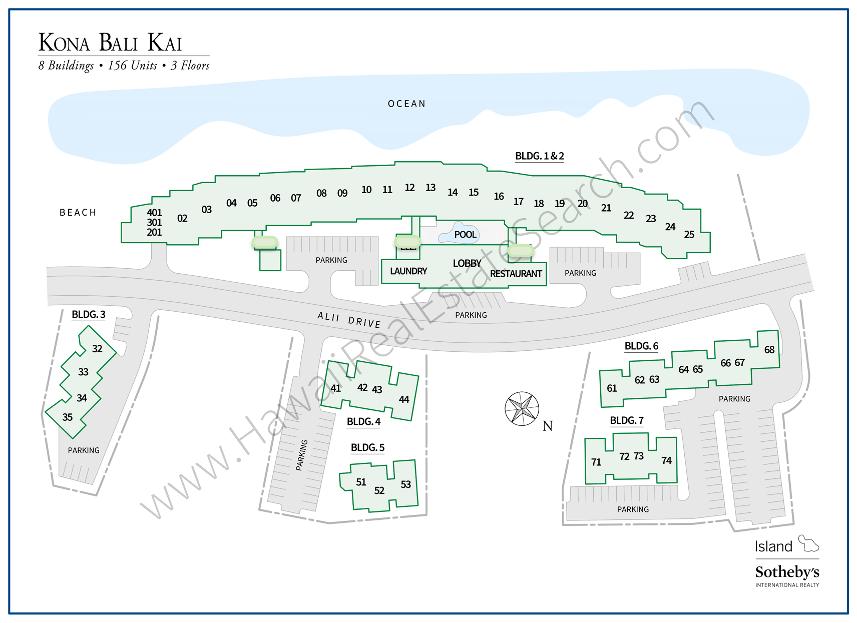 Kona Bali Kai Map Updated